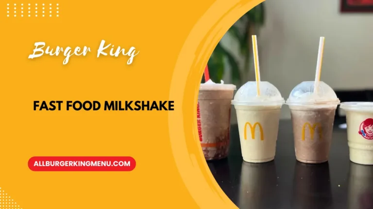 Best 3 fast food milkshake: Find Your Perfect Sip